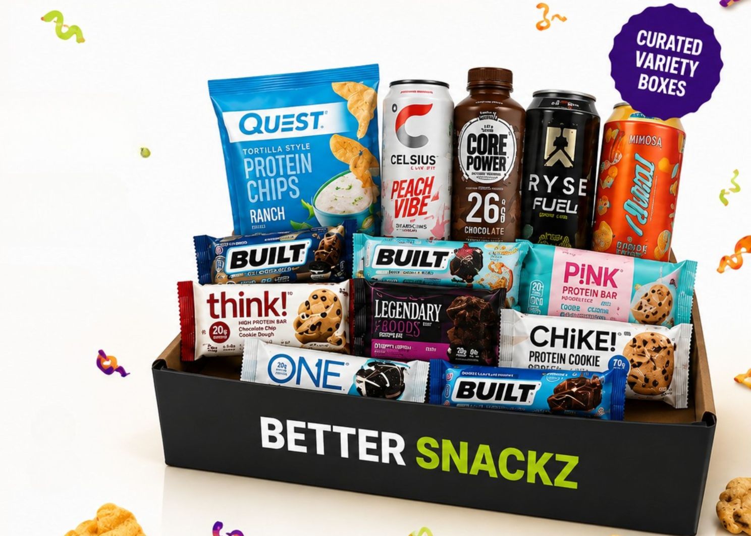 BETTER <strong>CHOICES.</strong> 
BETTER <strong>SNACKS.</strong>